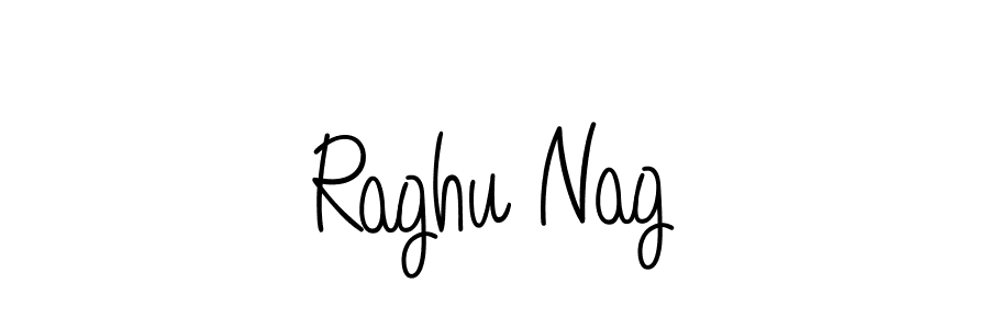 How to make Raghu Nag name signature. Use Angelique-Rose-font-FFP style for creating short signs online. This is the latest handwritten sign. Raghu Nag signature style 5 images and pictures png