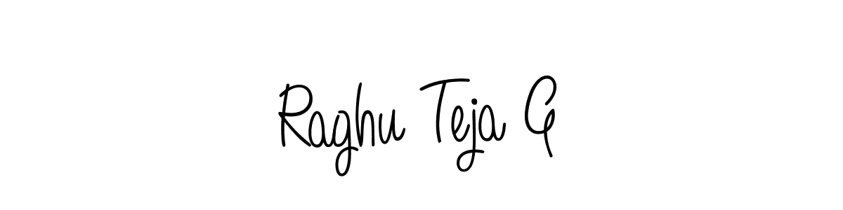 Make a short Raghu Teja G signature style. Manage your documents anywhere anytime using Angelique-Rose-font-FFP. Create and add eSignatures, submit forms, share and send files easily. Raghu Teja G signature style 5 images and pictures png
