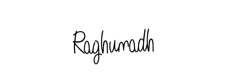 Create a beautiful signature design for name Raghunadh. With this signature (Angelique-Rose-font-FFP) fonts, you can make a handwritten signature for free. Raghunadh signature style 5 images and pictures png