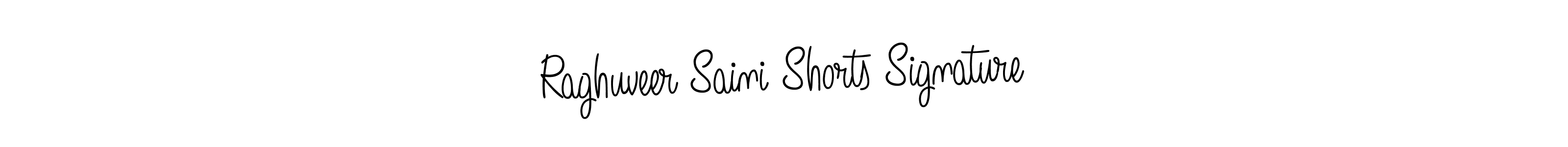 How to make Raghuveer Saini Shorts Signature name signature. Use Angelique-Rose-font-FFP style for creating short signs online. This is the latest handwritten sign. Raghuveer Saini Shorts Signature signature style 5 images and pictures png