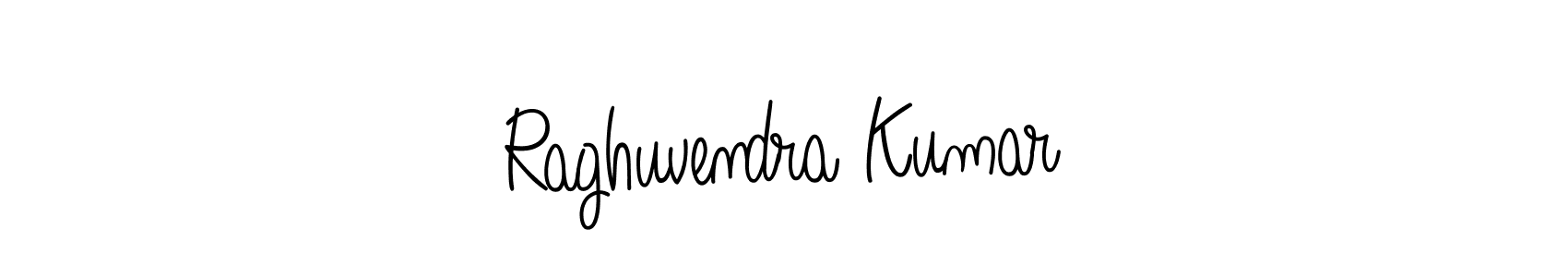How to make Raghuvendra Kumar name signature. Use Angelique-Rose-font-FFP style for creating short signs online. This is the latest handwritten sign. Raghuvendra Kumar signature style 5 images and pictures png