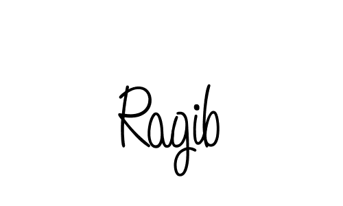 How to make Ragib name signature. Use Angelique-Rose-font-FFP style for creating short signs online. This is the latest handwritten sign. Ragib signature style 5 images and pictures png