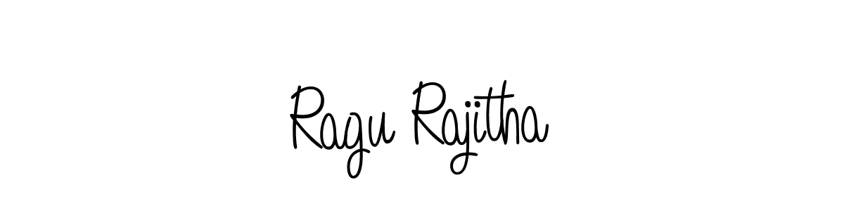 Create a beautiful signature design for name Ragu Rajitha. With this signature (Angelique-Rose-font-FFP) fonts, you can make a handwritten signature for free. Ragu Rajitha signature style 5 images and pictures png