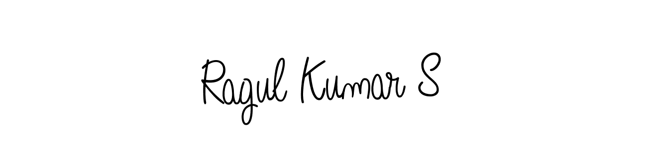 Also You can easily find your signature by using the search form. We will create Ragul Kumar S name handwritten signature images for you free of cost using Angelique-Rose-font-FFP sign style. Ragul Kumar S signature style 5 images and pictures png