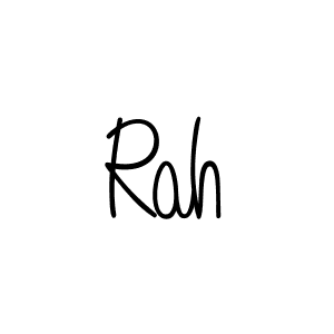 Make a beautiful signature design for name Rah. With this signature (Angelique-Rose-font-FFP) style, you can create a handwritten signature for free. Rah signature style 5 images and pictures png