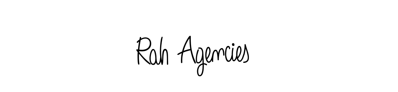 Use a signature maker to create a handwritten signature online. With this signature software, you can design (Angelique-Rose-font-FFP) your own signature for name Rah Agencies . Rah Agencies  signature style 5 images and pictures png