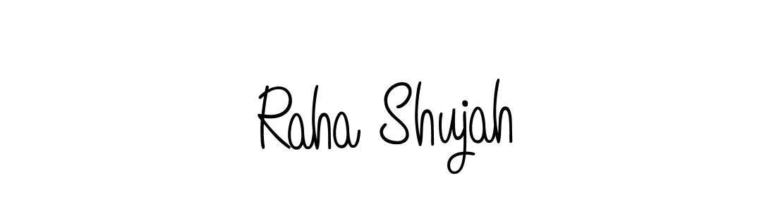 Check out images of Autograph of Raha Shujah name. Actor Raha Shujah Signature Style. Angelique-Rose-font-FFP is a professional sign style online. Raha Shujah signature style 5 images and pictures png