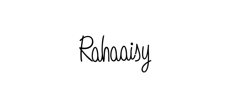 Create a beautiful signature design for name Rahaaisy. With this signature (Angelique-Rose-font-FFP) fonts, you can make a handwritten signature for free. Rahaaisy signature style 5 images and pictures png