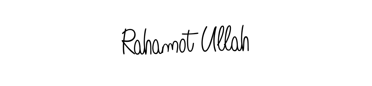 How to Draw Rahamot Ullah signature style? Angelique-Rose-font-FFP is a latest design signature styles for name Rahamot Ullah. Rahamot Ullah signature style 5 images and pictures png