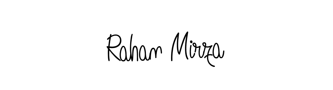 Create a beautiful signature design for name Rahan Mirza. With this signature (Angelique-Rose-font-FFP) fonts, you can make a handwritten signature for free. Rahan Mirza signature style 5 images and pictures png