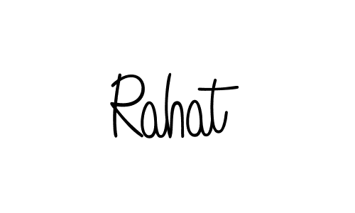 How to make Rahat name signature. Use Angelique-Rose-font-FFP style for creating short signs online. This is the latest handwritten sign. Rahat signature style 5 images and pictures png