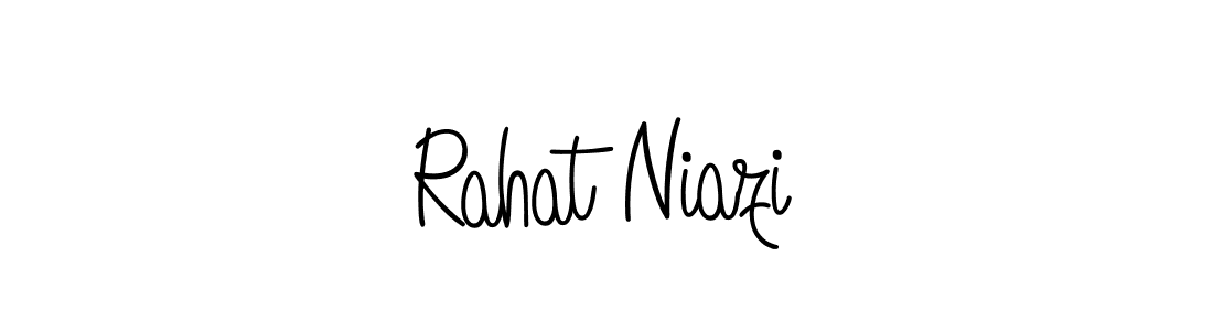 Also You can easily find your signature by using the search form. We will create Rahat Niazi name handwritten signature images for you free of cost using Angelique-Rose-font-FFP sign style. Rahat Niazi signature style 5 images and pictures png