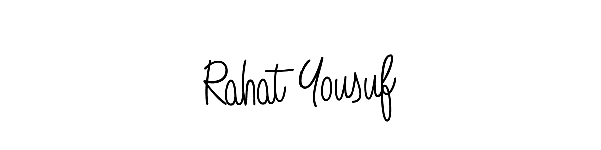 Once you've used our free online signature maker to create your best signature Angelique-Rose-font-FFP style, it's time to enjoy all of the benefits that Rahat Yousuf name signing documents. Rahat Yousuf signature style 5 images and pictures png