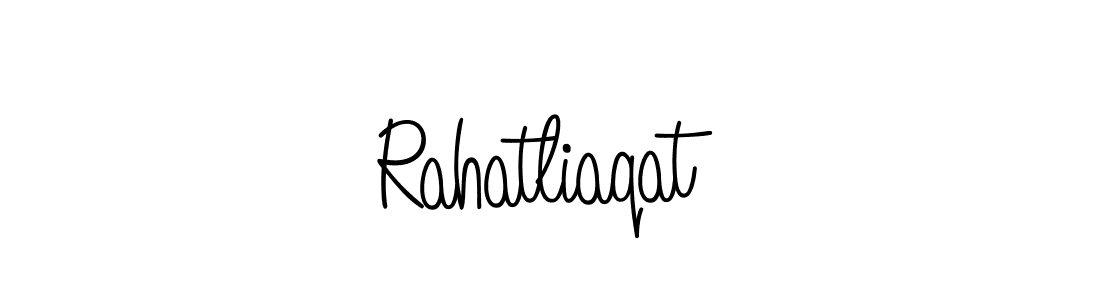 How to Draw Rahatliaqat signature style? Angelique-Rose-font-FFP is a latest design signature styles for name Rahatliaqat. Rahatliaqat signature style 5 images and pictures png