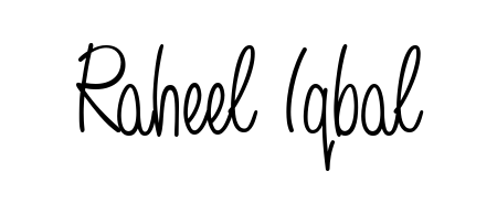 Check out images of Autograph of Raheel Iqbal name. Actor Raheel Iqbal Signature Style. Angelique-Rose-font-FFP is a professional sign style online. Raheel Iqbal signature style 5 images and pictures png