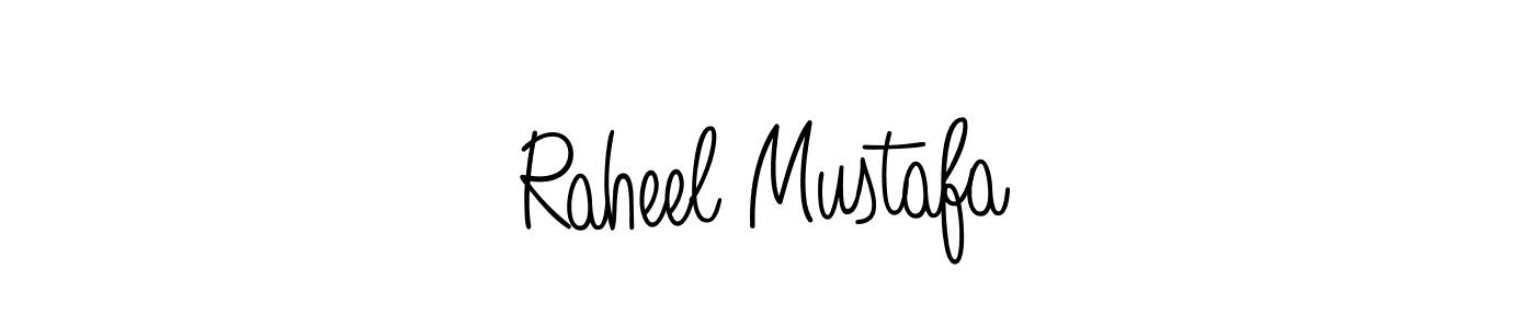 Also You can easily find your signature by using the search form. We will create Raheel Mustafa name handwritten signature images for you free of cost using Angelique-Rose-font-FFP sign style. Raheel Mustafa signature style 5 images and pictures png