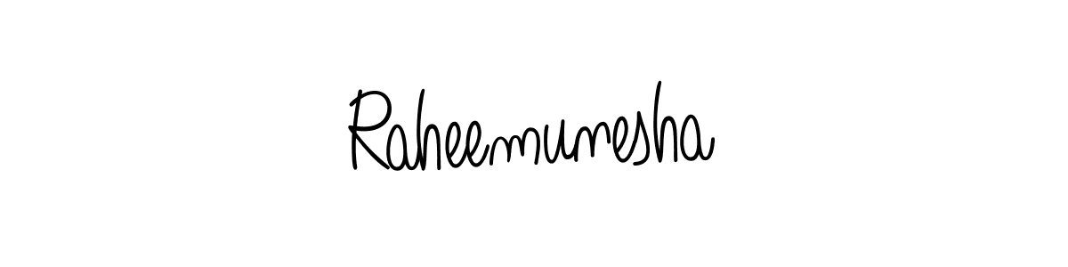 Also You can easily find your signature by using the search form. We will create Raheemunesha name handwritten signature images for you free of cost using Angelique-Rose-font-FFP sign style. Raheemunesha signature style 5 images and pictures png