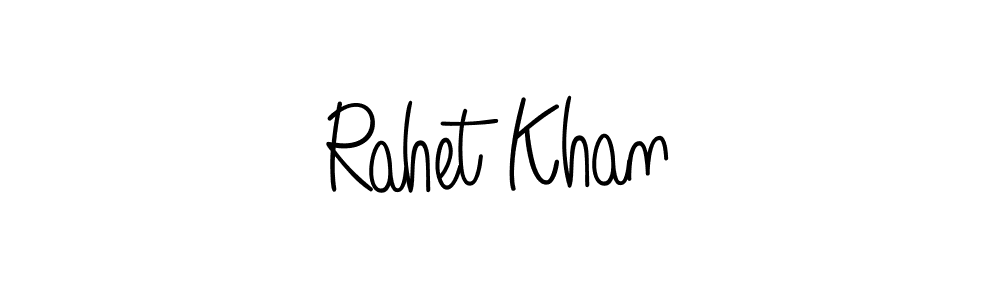 Rahet Khan stylish signature style. Best Handwritten Sign (Angelique-Rose-font-FFP) for my name. Handwritten Signature Collection Ideas for my name Rahet Khan. Rahet Khan signature style 5 images and pictures png