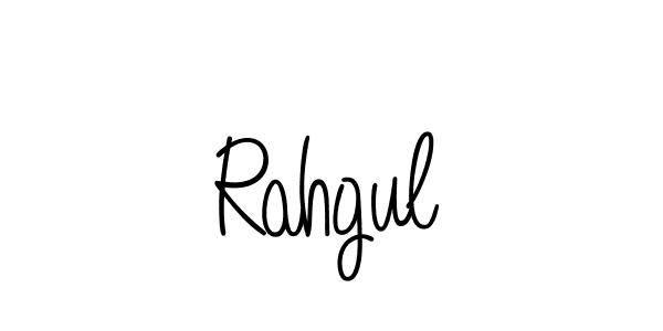 Rahgul stylish signature style. Best Handwritten Sign (Angelique-Rose-font-FFP) for my name. Handwritten Signature Collection Ideas for my name Rahgul. Rahgul signature style 5 images and pictures png