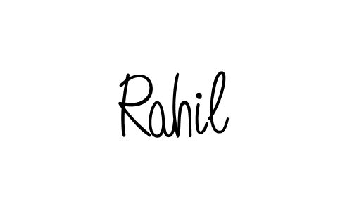 Make a beautiful signature design for name Rahil. Use this online signature maker to create a handwritten signature for free. Rahil signature style 5 images and pictures png