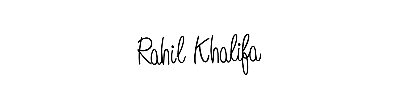 Make a beautiful signature design for name Rahil Khalifa. Use this online signature maker to create a handwritten signature for free. Rahil Khalifa signature style 5 images and pictures png