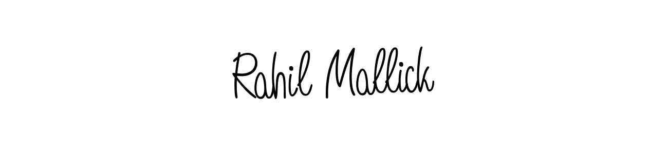Design your own signature with our free online signature maker. With this signature software, you can create a handwritten (Angelique-Rose-font-FFP) signature for name Rahil Mallick. Rahil Mallick signature style 5 images and pictures png