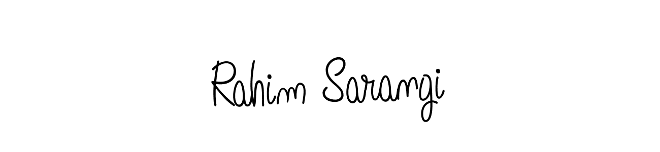 Design your own signature with our free online signature maker. With this signature software, you can create a handwritten (Angelique-Rose-font-FFP) signature for name Rahim Sarangi. Rahim Sarangi signature style 5 images and pictures png