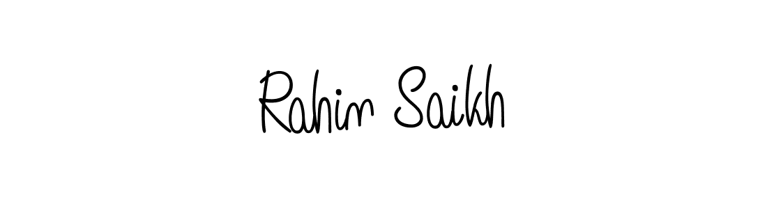 How to make Rahin Saikh name signature. Use Angelique-Rose-font-FFP style for creating short signs online. This is the latest handwritten sign. Rahin Saikh signature style 5 images and pictures png