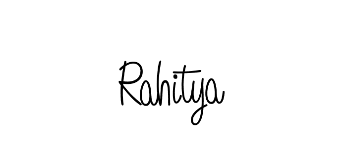 The best way (Angelique-Rose-font-FFP) to make a short signature is to pick only two or three words in your name. The name Rahitya include a total of six letters. For converting this name. Rahitya signature style 5 images and pictures png