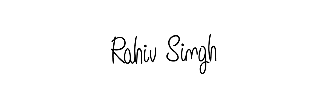Design your own signature with our free online signature maker. With this signature software, you can create a handwritten (Angelique-Rose-font-FFP) signature for name Rahiv Singh. Rahiv Singh signature style 5 images and pictures png