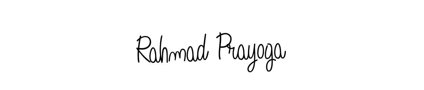 Design your own signature with our free online signature maker. With this signature software, you can create a handwritten (Angelique-Rose-font-FFP) signature for name Rahmad Prayoga. Rahmad Prayoga signature style 5 images and pictures png