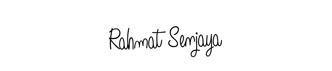if you are searching for the best signature style for your name Rahmat Senjaya. so please give up your signature search. here we have designed multiple signature styles  using Angelique-Rose-font-FFP. Rahmat Senjaya signature style 5 images and pictures png