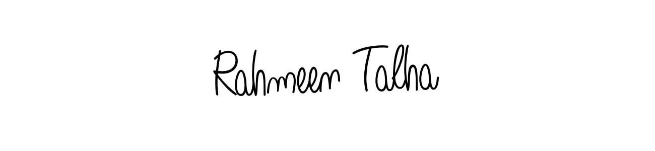 if you are searching for the best signature style for your name Rahmeen Talha. so please give up your signature search. here we have designed multiple signature styles  using Angelique-Rose-font-FFP. Rahmeen Talha signature style 5 images and pictures png