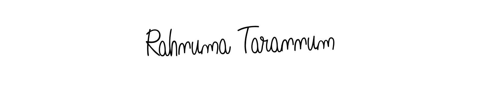 How to Draw Rahnuma Tarannum signature style? Angelique-Rose-font-FFP is a latest design signature styles for name Rahnuma Tarannum. Rahnuma Tarannum signature style 5 images and pictures png