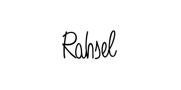 You should practise on your own different ways (Angelique-Rose-font-FFP) to write your name (Rahsel) in signature. don't let someone else do it for you. Rahsel signature style 5 images and pictures png