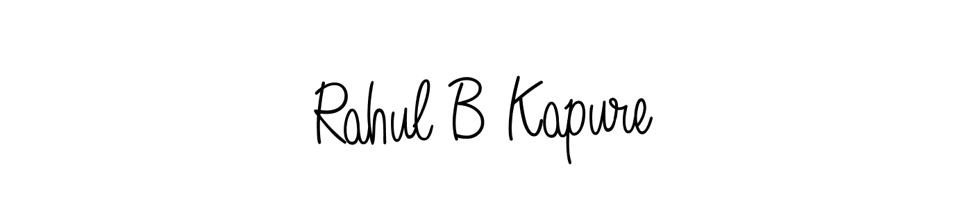 Use a signature maker to create a handwritten signature online. With this signature software, you can design (Angelique-Rose-font-FFP) your own signature for name Rahul B Kapure. Rahul B Kapure signature style 5 images and pictures png
