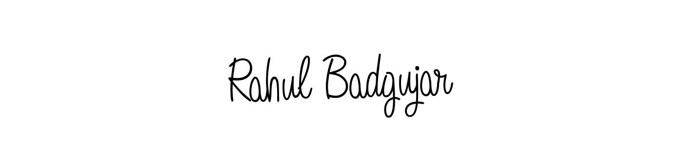 Make a beautiful signature design for name Rahul Badgujar. With this signature (Angelique-Rose-font-FFP) style, you can create a handwritten signature for free. Rahul Badgujar signature style 5 images and pictures png