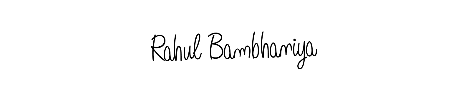 Also we have Rahul Bambhaniya name is the best signature style. Create professional handwritten signature collection using Angelique-Rose-font-FFP autograph style. Rahul Bambhaniya signature style 5 images and pictures png