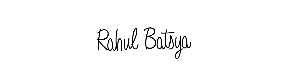 The best way (Angelique-Rose-font-FFP) to make a short signature is to pick only two or three words in your name. The name Rahul Batsya include a total of six letters. For converting this name. Rahul Batsya signature style 5 images and pictures png