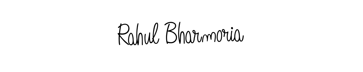 Make a beautiful signature design for name Rahul Bharmoria. With this signature (Angelique-Rose-font-FFP) style, you can create a handwritten signature for free. Rahul Bharmoria signature style 5 images and pictures png