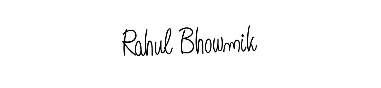 Use a signature maker to create a handwritten signature online. With this signature software, you can design (Angelique-Rose-font-FFP) your own signature for name Rahul Bhowmik. Rahul Bhowmik signature style 5 images and pictures png