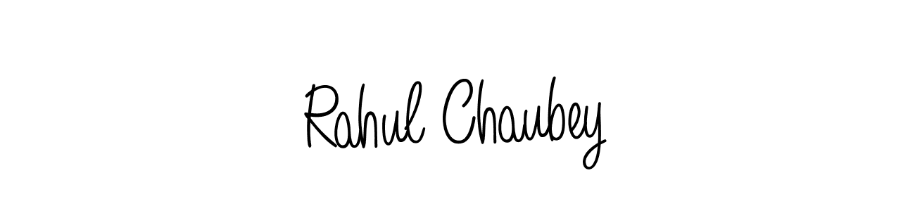 How to make Rahul Chaubey name signature. Use Angelique-Rose-font-FFP style for creating short signs online. This is the latest handwritten sign. Rahul Chaubey signature style 5 images and pictures png