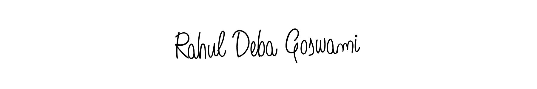 Design your own signature with our free online signature maker. With this signature software, you can create a handwritten (Angelique-Rose-font-FFP) signature for name Rahul Deba Goswami. Rahul Deba Goswami signature style 5 images and pictures png