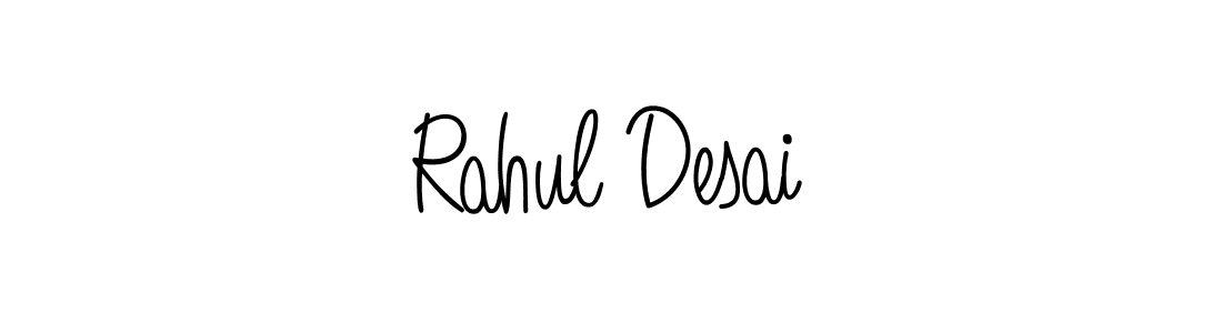 You should practise on your own different ways (Angelique-Rose-font-FFP) to write your name (Rahul Desai) in signature. don't let someone else do it for you. Rahul Desai signature style 5 images and pictures png