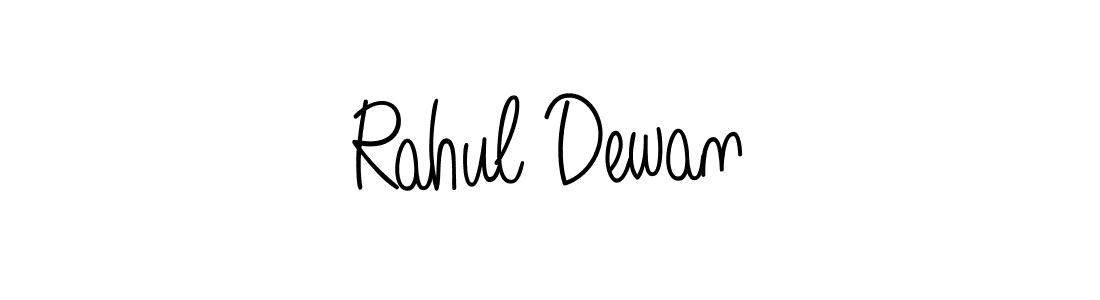 The best way (Angelique-Rose-font-FFP) to make a short signature is to pick only two or three words in your name. The name Rahul Dewan include a total of six letters. For converting this name. Rahul Dewan signature style 5 images and pictures png