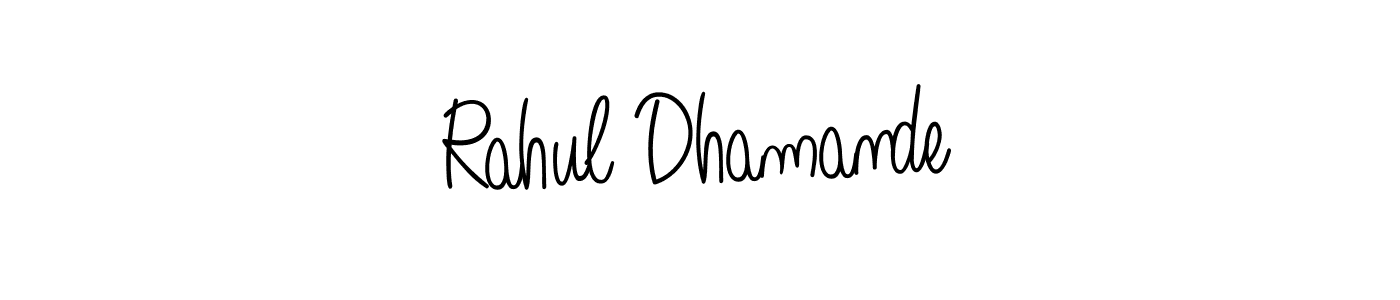 Create a beautiful signature design for name Rahul Dhamande. With this signature (Angelique-Rose-font-FFP) fonts, you can make a handwritten signature for free. Rahul Dhamande signature style 5 images and pictures png