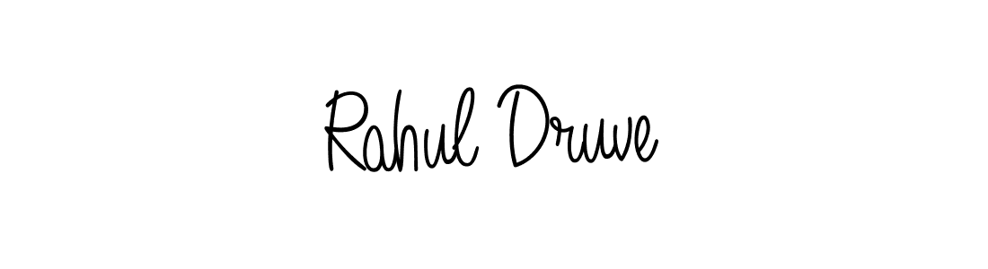 Rahul Druve stylish signature style. Best Handwritten Sign (Angelique-Rose-font-FFP) for my name. Handwritten Signature Collection Ideas for my name Rahul Druve. Rahul Druve signature style 5 images and pictures png