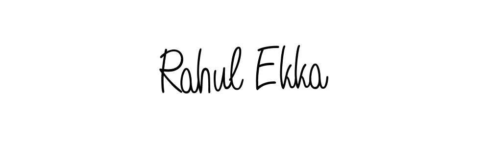 Rahul Ekka stylish signature style. Best Handwritten Sign (Angelique-Rose-font-FFP) for my name. Handwritten Signature Collection Ideas for my name Rahul Ekka. Rahul Ekka signature style 5 images and pictures png