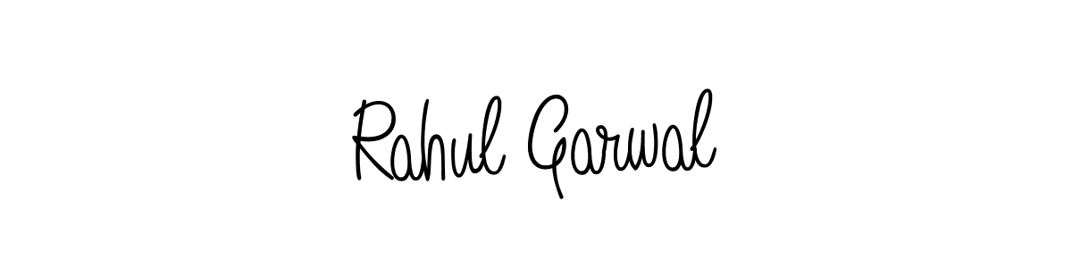Use a signature maker to create a handwritten signature online. With this signature software, you can design (Angelique-Rose-font-FFP) your own signature for name Rahul Garwal. Rahul Garwal signature style 5 images and pictures png