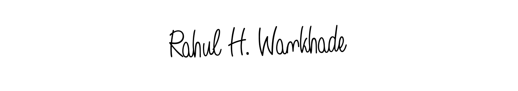 This is the best signature style for the Rahul H. Wankhade name. Also you like these signature font (Angelique-Rose-font-FFP). Mix name signature. Rahul H. Wankhade signature style 5 images and pictures png